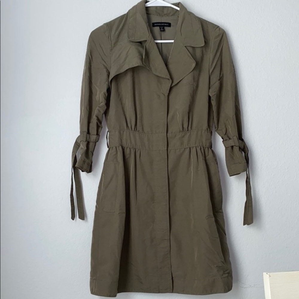Banana Republic Olive Green Trench Coat